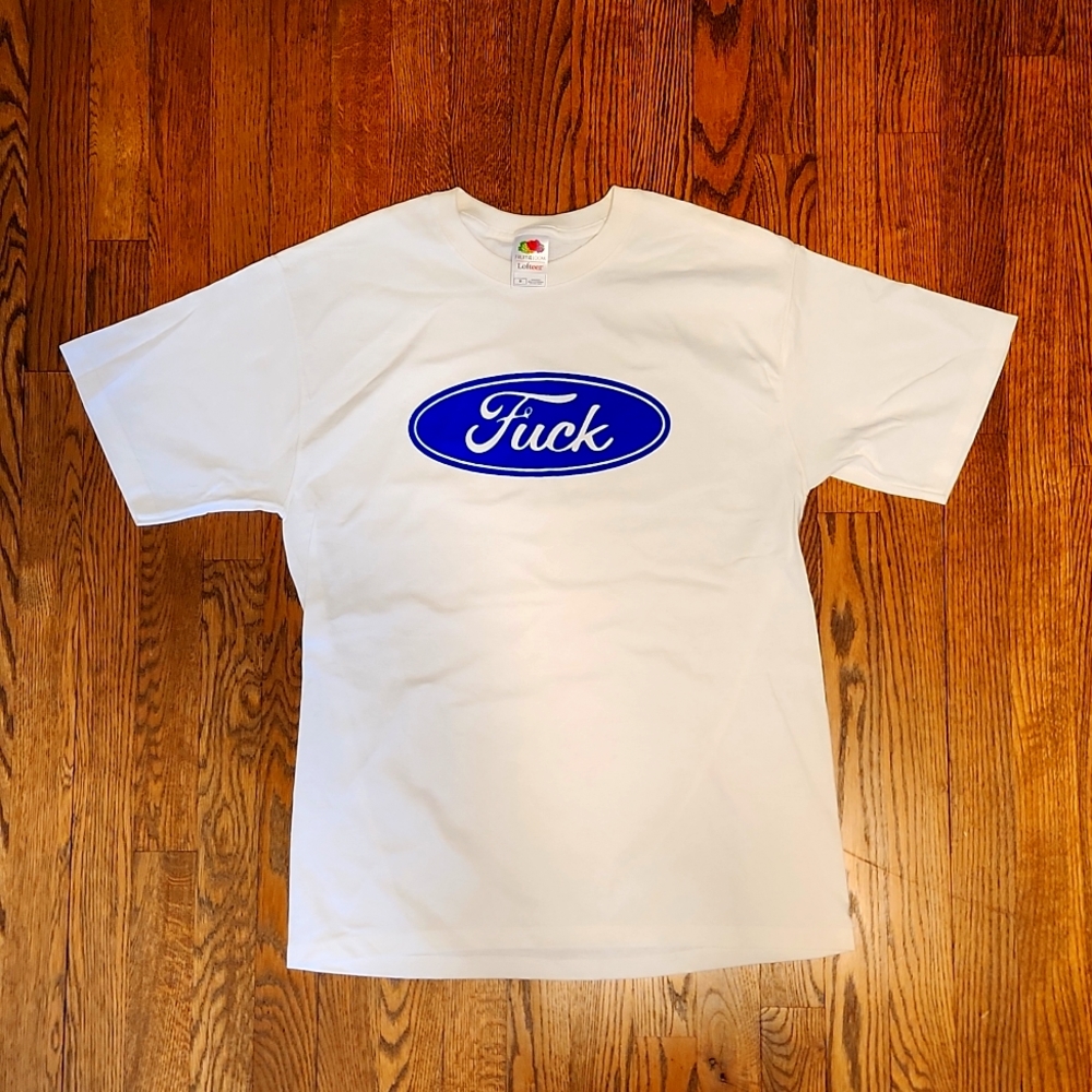 Ford blue oval Fvck T shirt Men's M